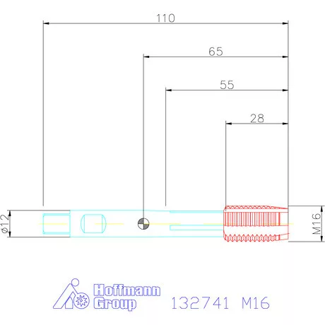 Garant Gépi menetfúró szinkronorsókhoz HSS-E-PM Form B 6HX M16