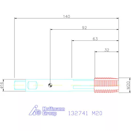 Garant Gépi menetfúró szinkronorsókhoz HSS-E-PM Form B 6HX M20