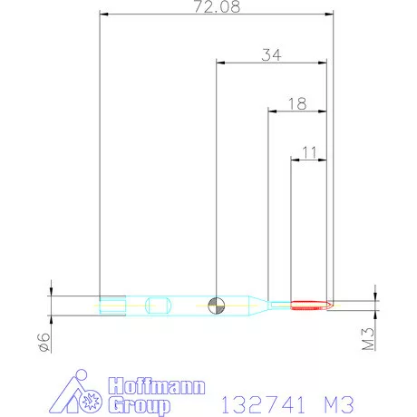 Garant Gépi menetfúró szinkronorsókhoz HSS-E-PM Form B 6HX M3