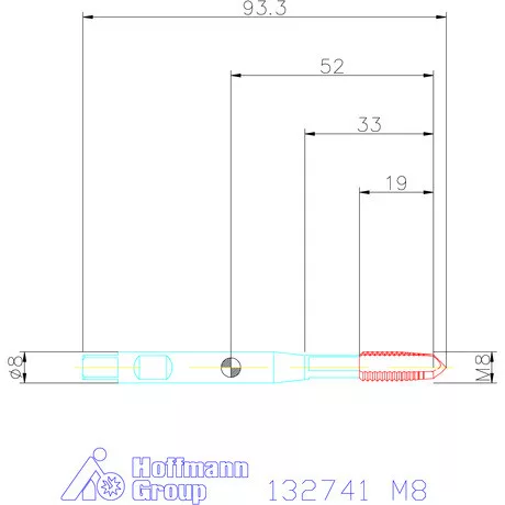Garant Gépi menetfúró szinkronorsókhoz HSS-E-PM Form B 6HX M8