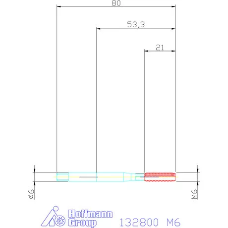Garant Gépi menetfúró, balmenet HSS-E 6H M6