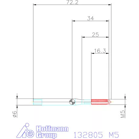 Garant Garant Master Tap gépi menetfúró balmenet HSS-E-PM 6HX M5