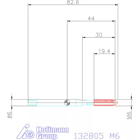 Garant Garant Master Tap gépi menetfúró balmenet HSS-E-PM 6HX M6