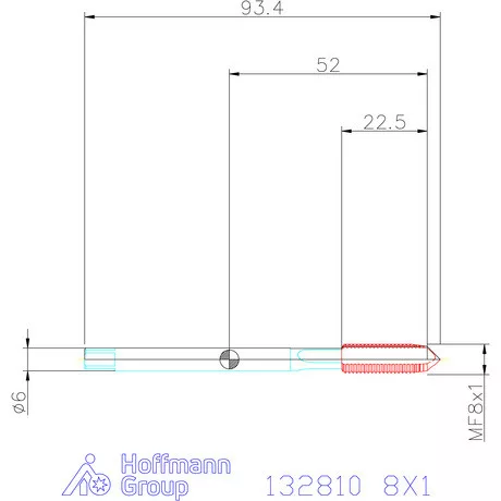 Garant Garant Master Tap Alu gépi menetfúró 8X1