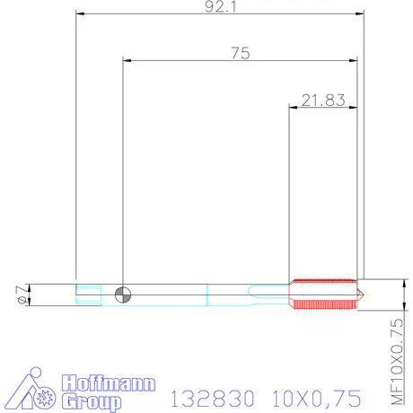 Garant Gépi menetfúró HSS-E Form B 10X0,75