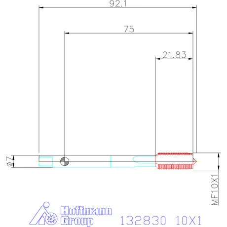 Garant Gépi menetfúró HSS-E Form B 10X1