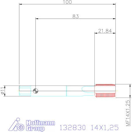 Garant Gépi menetfúró HSS-E Form B 14X1,25