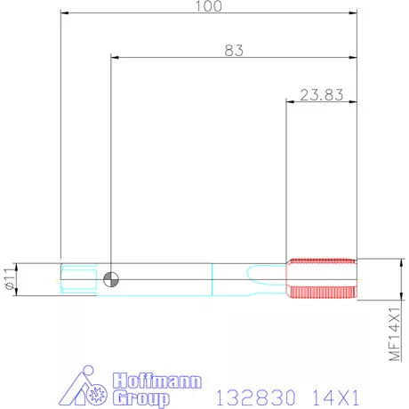 Garant Gépi menetfúró HSS-E Form B 14X1