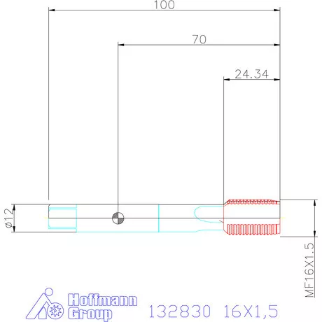 Garant Gépi menetfúró HSS-E Form B 16X1,5