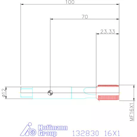 Garant Gépi menetfúró HSS-E Form B 16X1