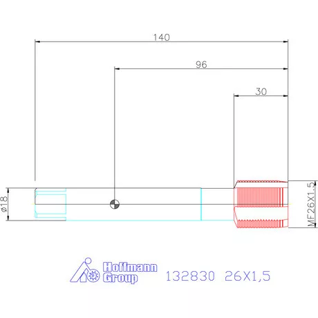 Garant Gépi menetfúró HSS-E Form B 26X1,5