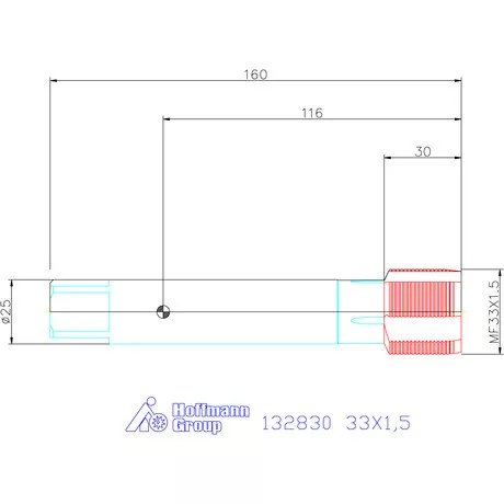 Garant Gépi menetfúró HSS-E Form B 33X1,5