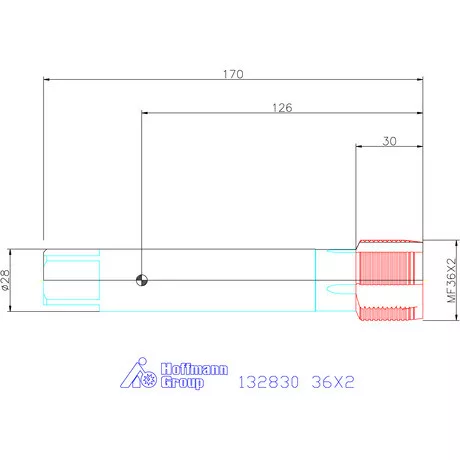 Garant Gépi menetfúró HSS-E Form B 36X2