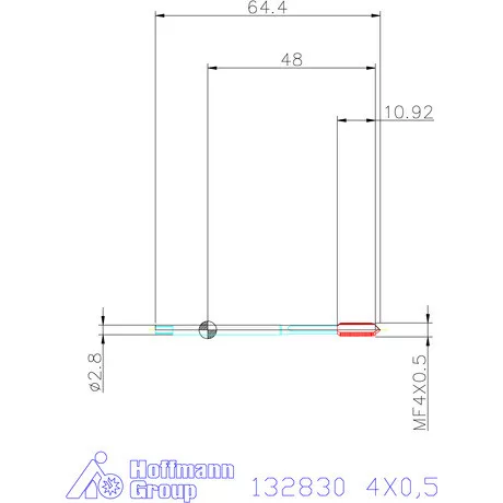 Garant Gépi menetfúró HSS-E Form B 4X0,5