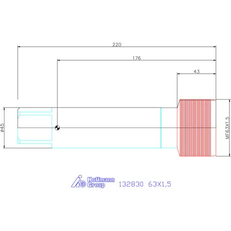 Garant Gépi menetfúró HSS-E Form B 63X1,5