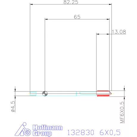 Garant Gépi menetfúró HSS-E Form B 6X0,5