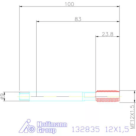 Garant Gépi menetfúró HSS-E-PM Form CS 12X1,5