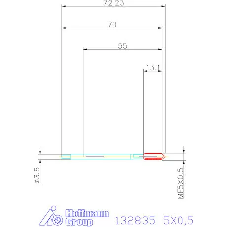 Garant Gépi menetfúró HSS-E-PM Form CS 5X0,5