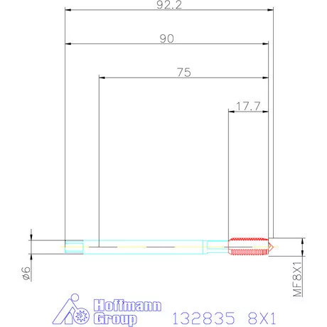 Garant Gépi menetfúró HSS-E-PM Form CS 8X1