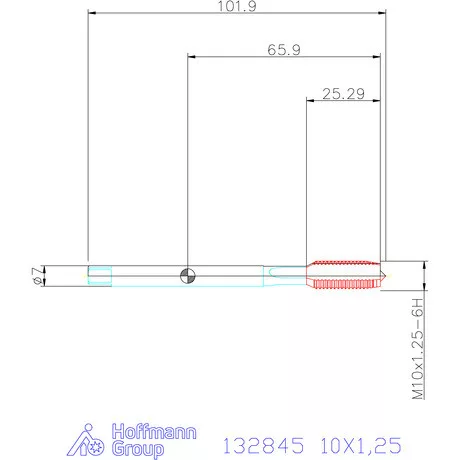 Holex Holex Clever Tap gépi menetfúró HSS-E Form B 10X1,25