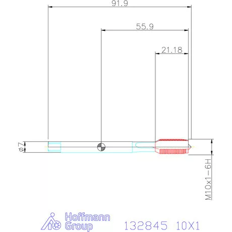 Holex Holex Clever Tap gépi menetfúró HSS-E Form B 10X1