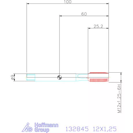 Holex Holex Clever Tap gépi menetfúró HSS-E Form B 12X1,25