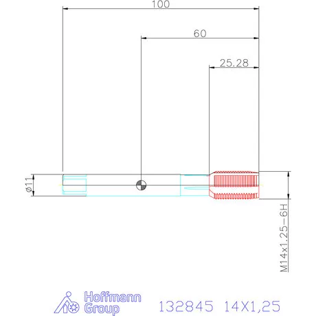 Holex Holex Clever Tap gépi menetfúró HSS-E Form B 14X1,25