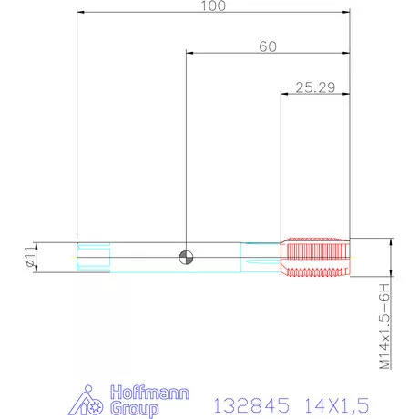 Holex Holex Clever Tap gépi menetfúró HSS-E Form B 14X1,5