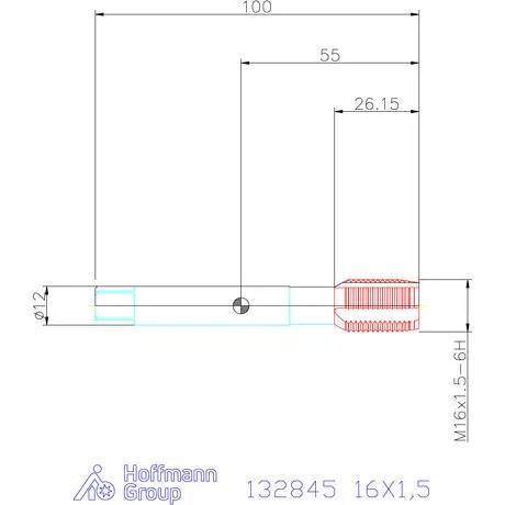 Holex Holex Clever Tap gépi menetfúró HSS-E Form B 16X1,5