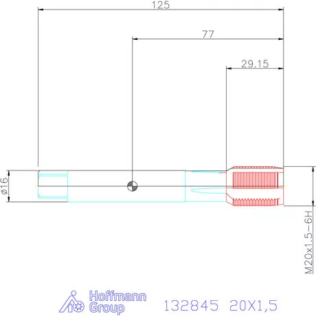 Holex Holex Clever Tap gépi menetfúró HSS-E Form B 20X1,5
