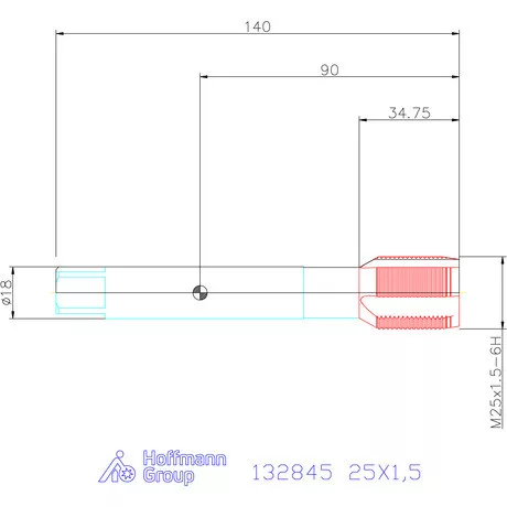 Holex Holex Clever Tap gépi menetfúró HSS-E Form B 25X1,5