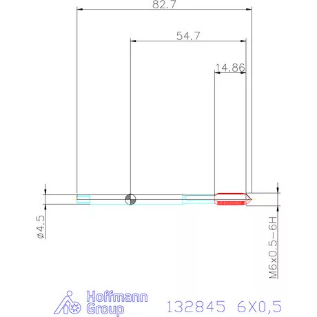 Holex Holex Clever Tap gépi menetfúró HSS-E Form B 6X0,5