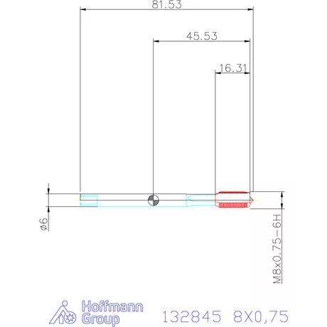 Holex Holex Clever Tap gépi menetfúró HSS-E Form B 8X0,75