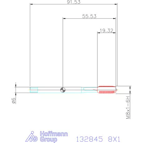 Holex Holex Clever Tap gépi menetfúró HSS-E Form B 8X1