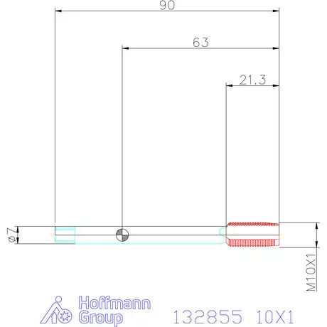 Garant Gépi menetfúró HSS-E-PM Form B 6HX 10X1