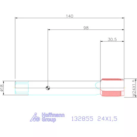 Garant Gépi menetfúró HSS-E-PM Form B 6HX 24X1,5
