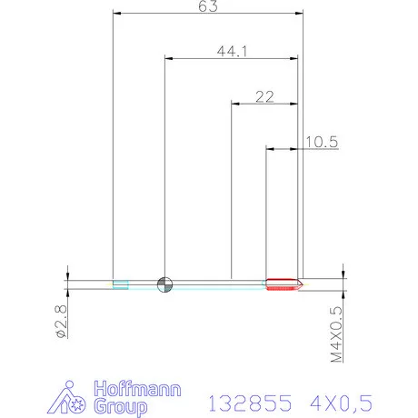 Garant Gépi menetfúró HSS-E-PM Form B 6HX 4X0,5
