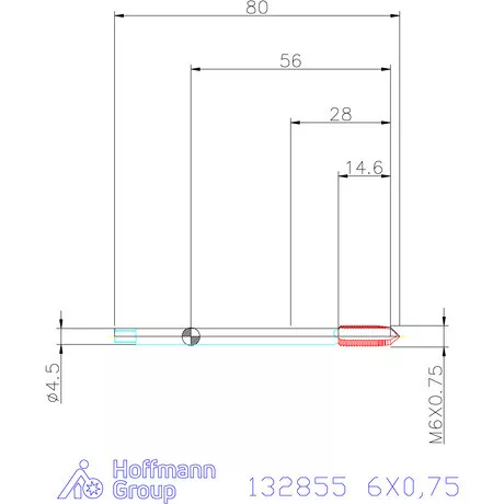 Garant Gépi menetfúró HSS-E-PM Form B 6HX 6X0,75