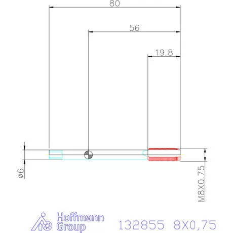 Garant Gépi menetfúró HSS-E-PM Form B 6HX 8X0,75