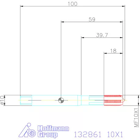 Garant Gépi menetfúró 10X1