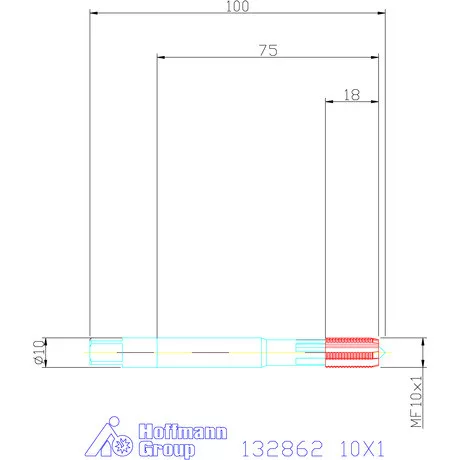 Garant VHM gépi menetfúró 10X1