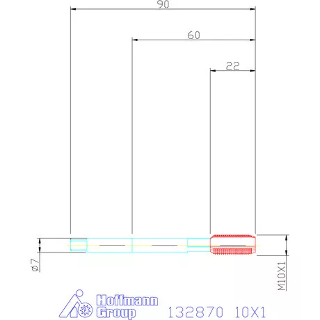 Garant Gépi menetfúró HSS-E 10X1