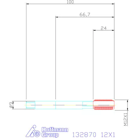 Garant Gépi menetfúró HSS-E 12X1