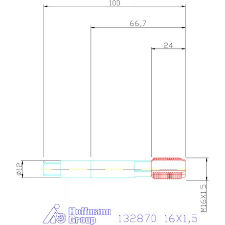Garant Gépi menetfúró HSS-E 16X1,5
