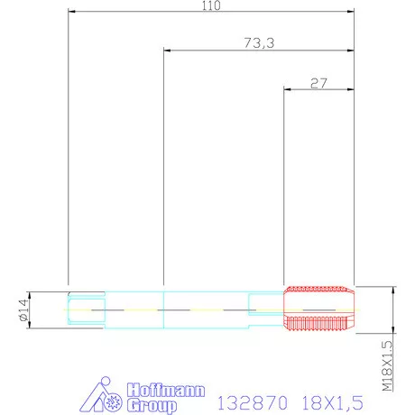 Garant Gépi menetfúró HSS-E 18X1,5