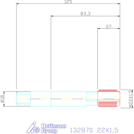 Garant Gépi menetfúró HSS-E 22X1,5
