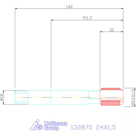 Garant Gépi menetfúró HSS-E 24X1,5