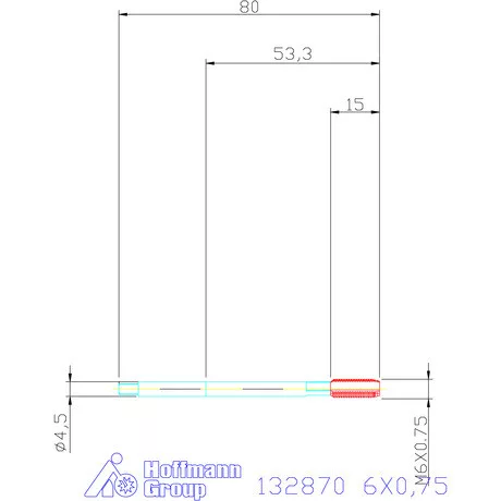 Garant Gépi menetfúró HSS-E 6X0,75