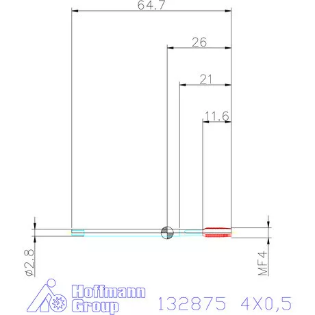Garant Garant Master Tap INOX gépi menetfúró HSS-E-PM 4X0,5