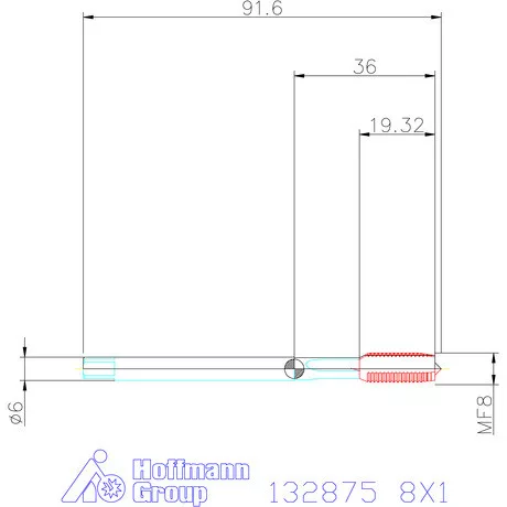 Garant Garant Master Tap INOX gépi menetfúró HSS-E-PM 8X1